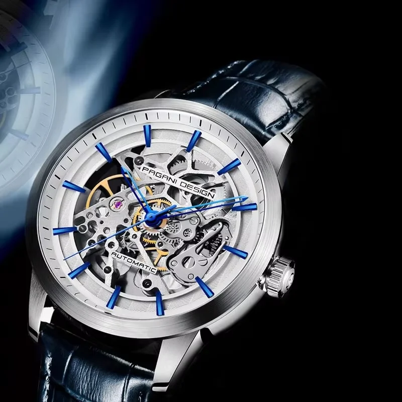 Automatic Pilot Watch - PAGANI DESIGN Skelet Automatisch Mechanisch Horloge