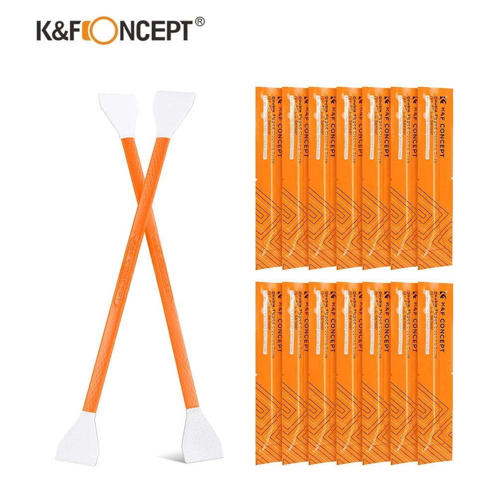 K&F Concept Camera Sensor Cleaning Swabs Kit Safe Cleaning Superfin Fibers Double Tipped Design Environmental&Multi-use