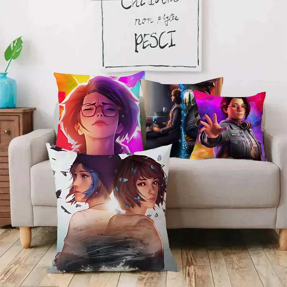 Life Is Strange 2 Game Pillow Covers Cartoon Sofa Decorative Home Double-sided Printing Short Plush Cute Cushion Cover