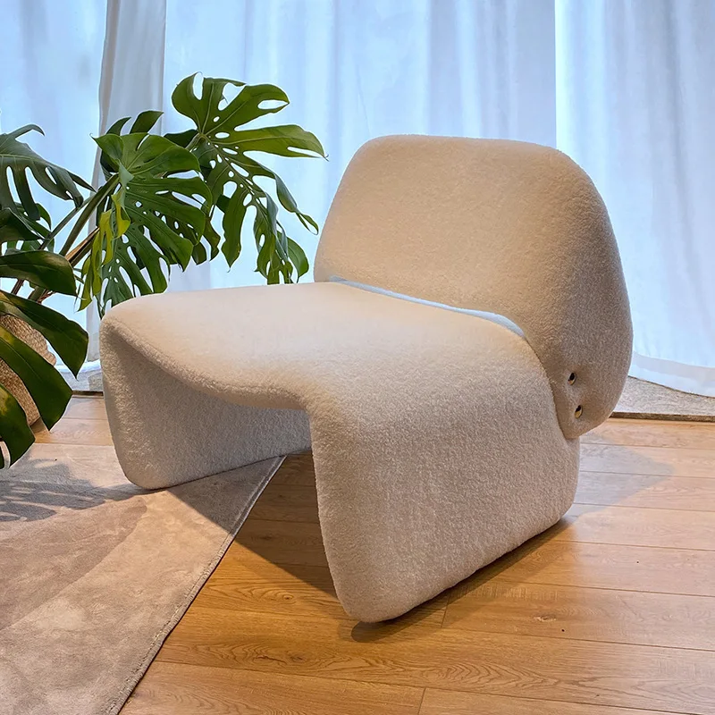 

Minimalist Nordic living room single sofa wabi wind designer creative art modeling chair B & B balcony leisure chair