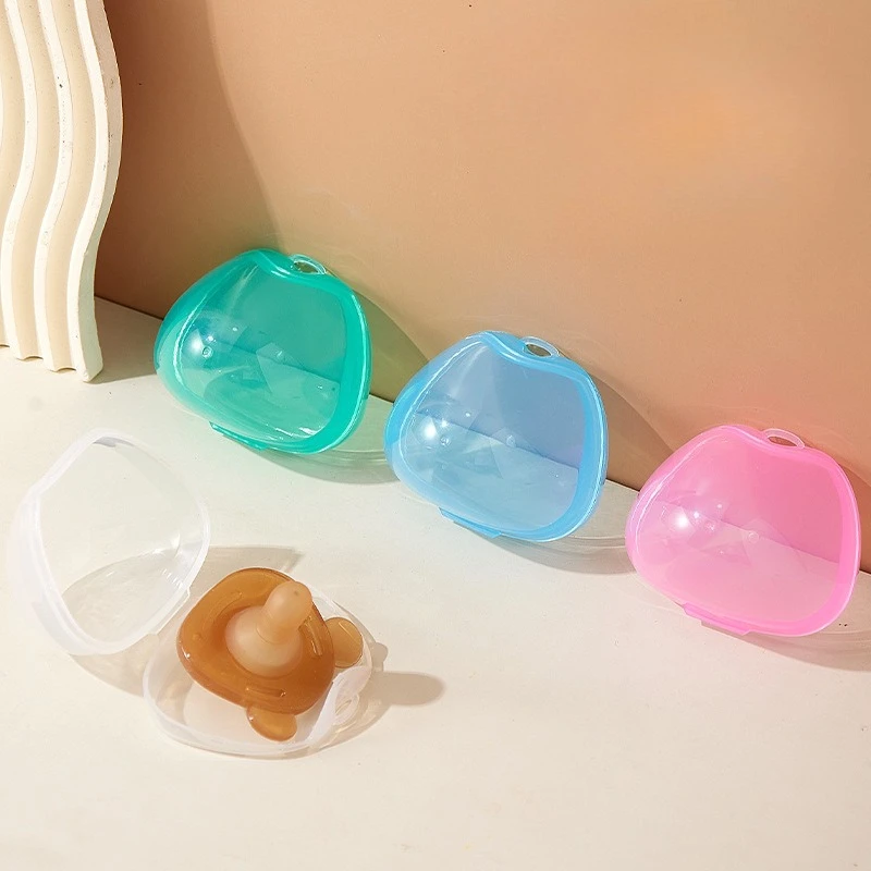 2pcs/set Baby Pacifier Storage Box Baby Portable Soother Container Box Food Grade Nipple Case Baby Feeding Nursing Accessories