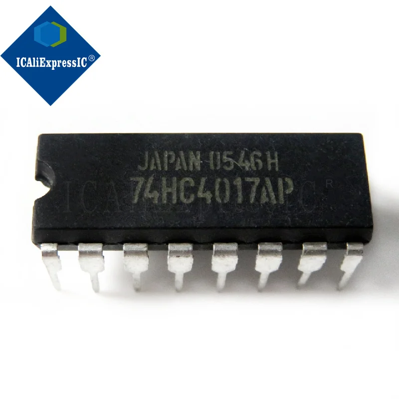 10 piezas SN74HC4017N 74HC4017