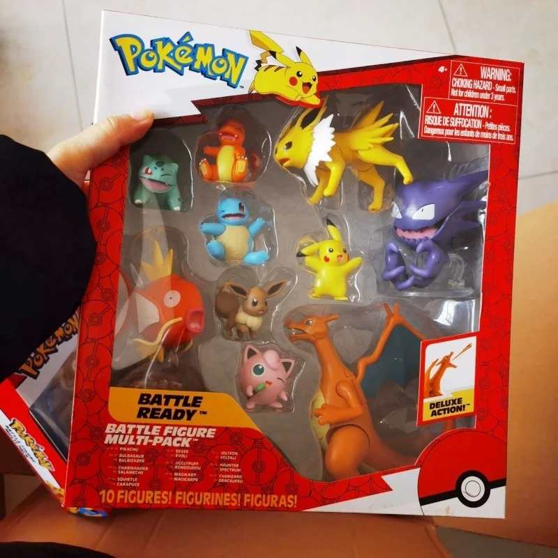 new-pokemon-ultimate-battle-figures-pikachu-bulbasaur-eevee-pocket-monsters-battle-doll-anime-action-figurine-model-suit-gifts