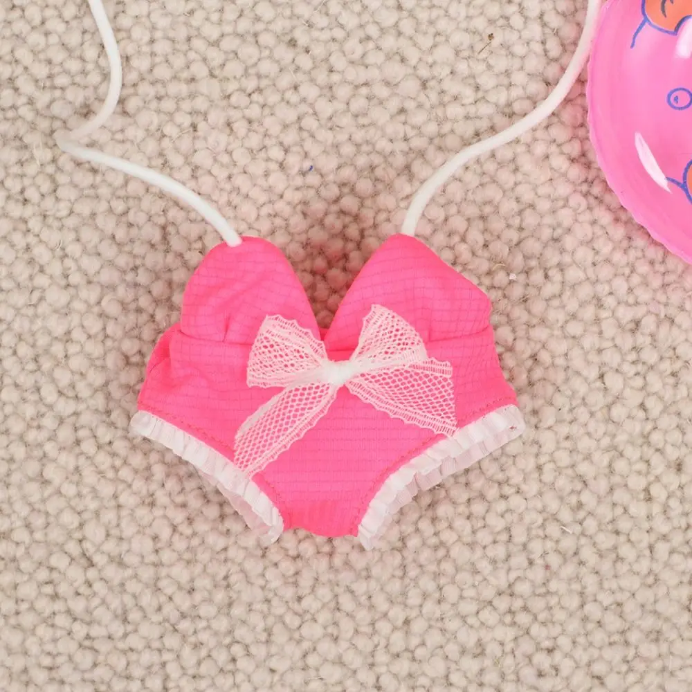 Strap Pants Cotton Doll Bikini Suit Cute Overall 20cm Doll Swimming Outfit Lovely Mini Cotton Doll Swimwear Kids Girls