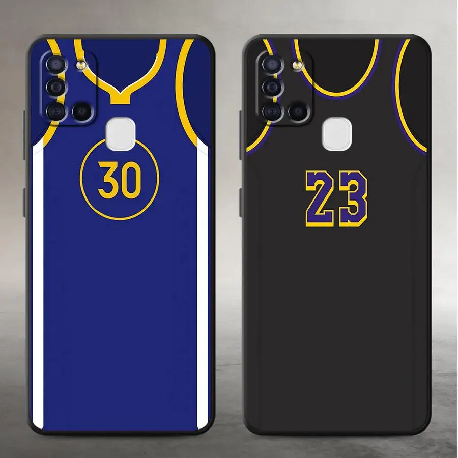Case for Samsung Galaxy A13 A20 A50 A16 A40 A70 A15 A05 A12 A04 A17 A06 Funda Phone Cover Football Jersey Numbers