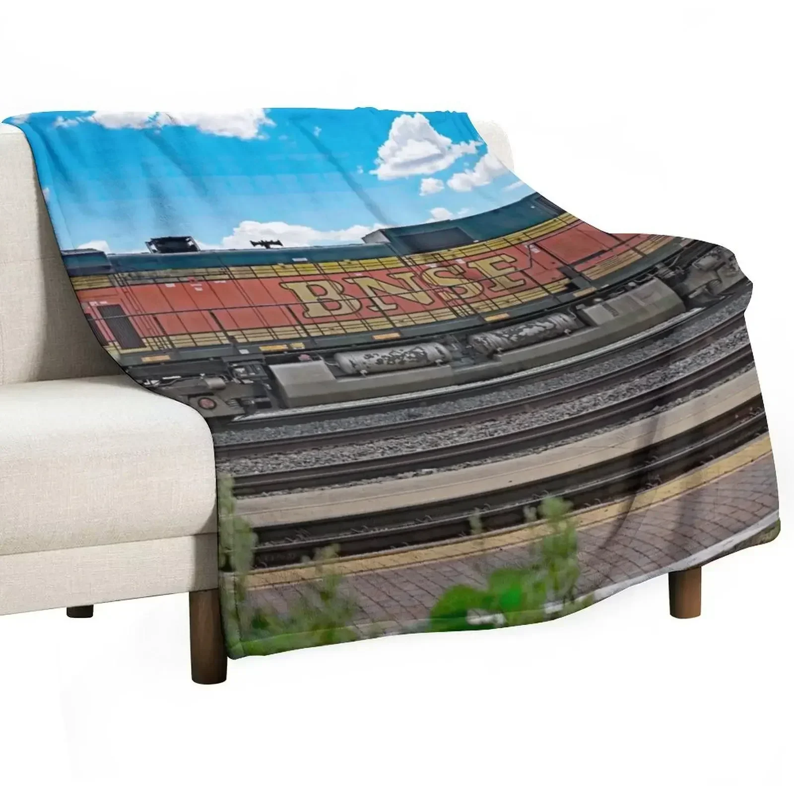 

BNSF Locomotive Throw Blanket Spring Fall Cozy Throw Blanket for Couch