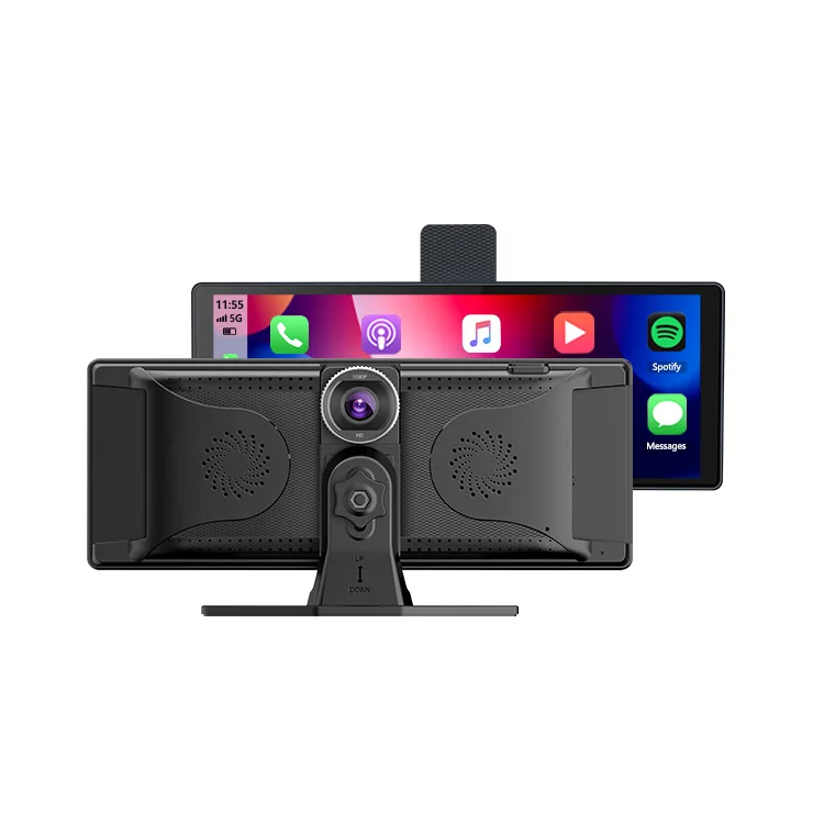 10.26 Inch 4K 3840*2160P Dash Cam Carplay & Android Auto Car Dashboard Video Recording WIFI ADAS Loop Record Phone APP Car Dvr