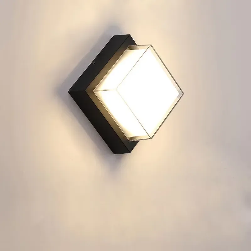 for  Modern New Design Aluminum Square Wall Mounted Outdoor Corridor Ceiling Light Hotel Garden Waterproof IP65 Ceiling Light