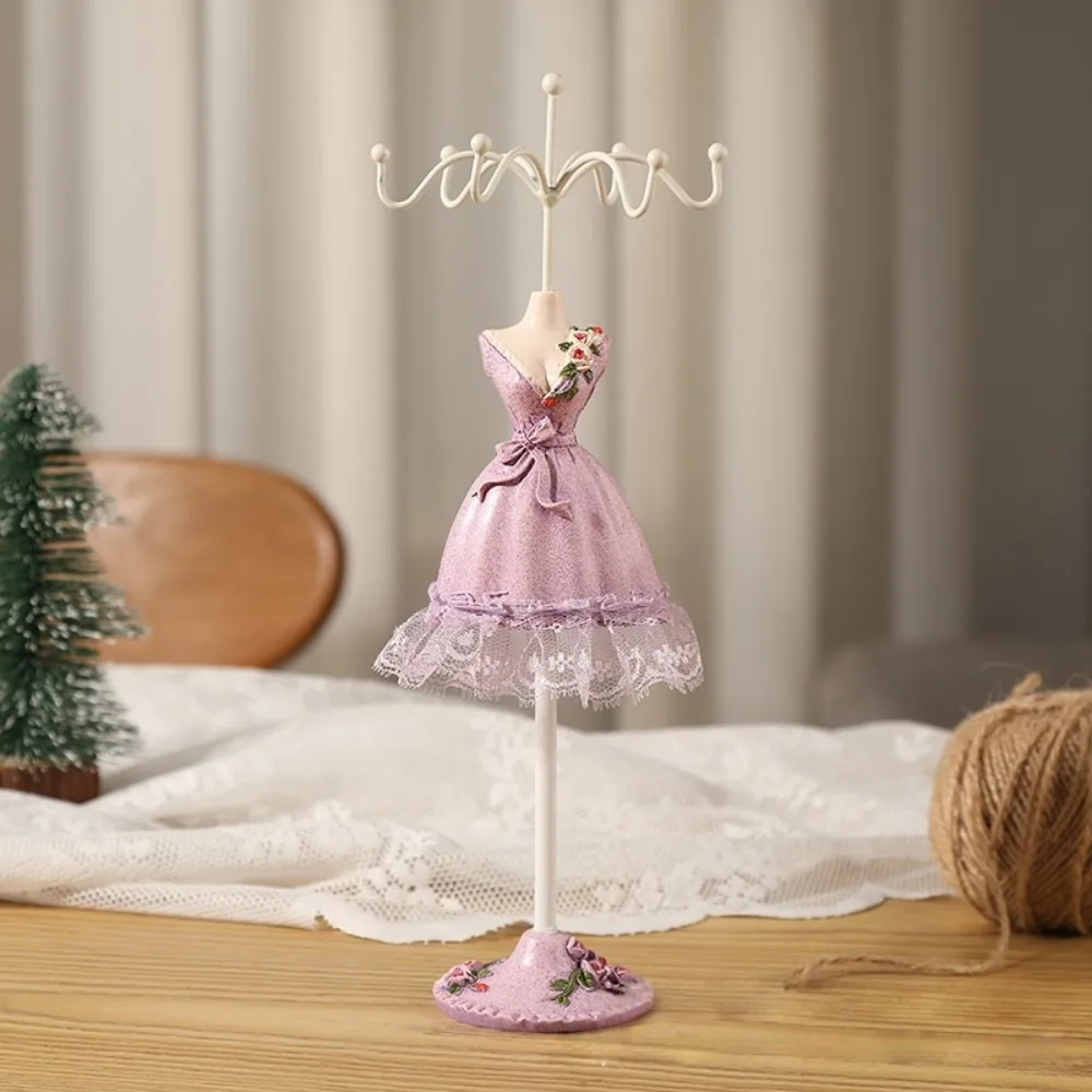 Organizer Rack Dress Model Jewelry Display Rack Princess Luxury Necklace Mannequin Display Stand Ring Lace