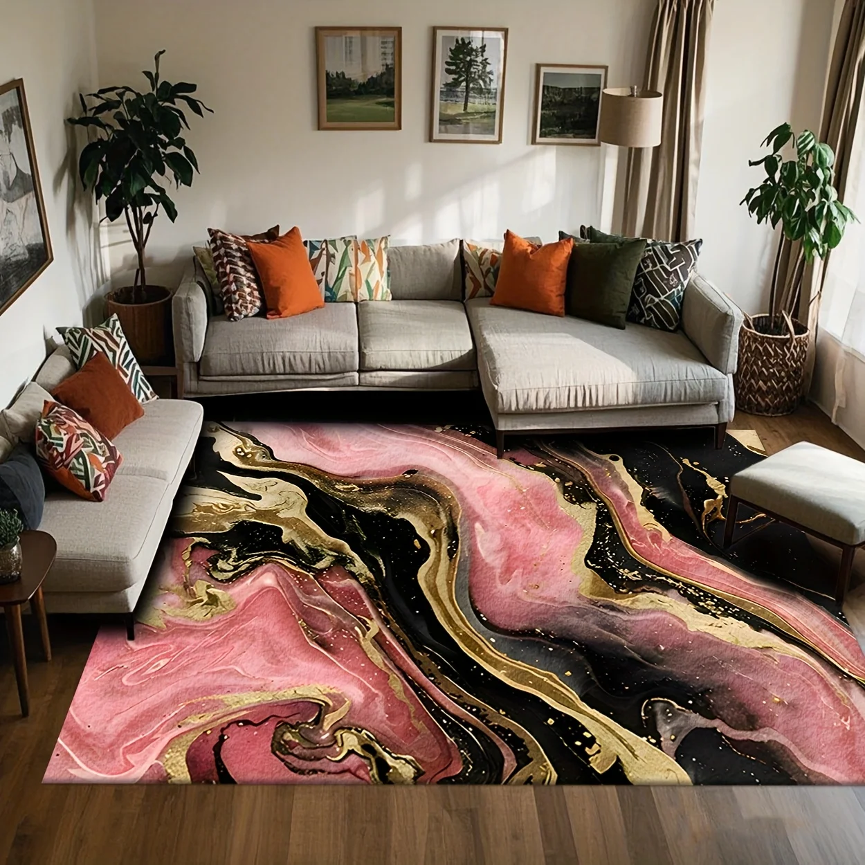 Tapis de sol imprimé motif mar - Printed Rug Abstract avis et prix