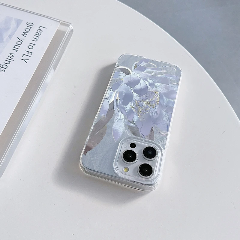 حافظة لهاتف آيفون 17 Air 16 16e 15 14 13 12 11 Pro Max 8 7 Plus غطاء خلفي لامع #6