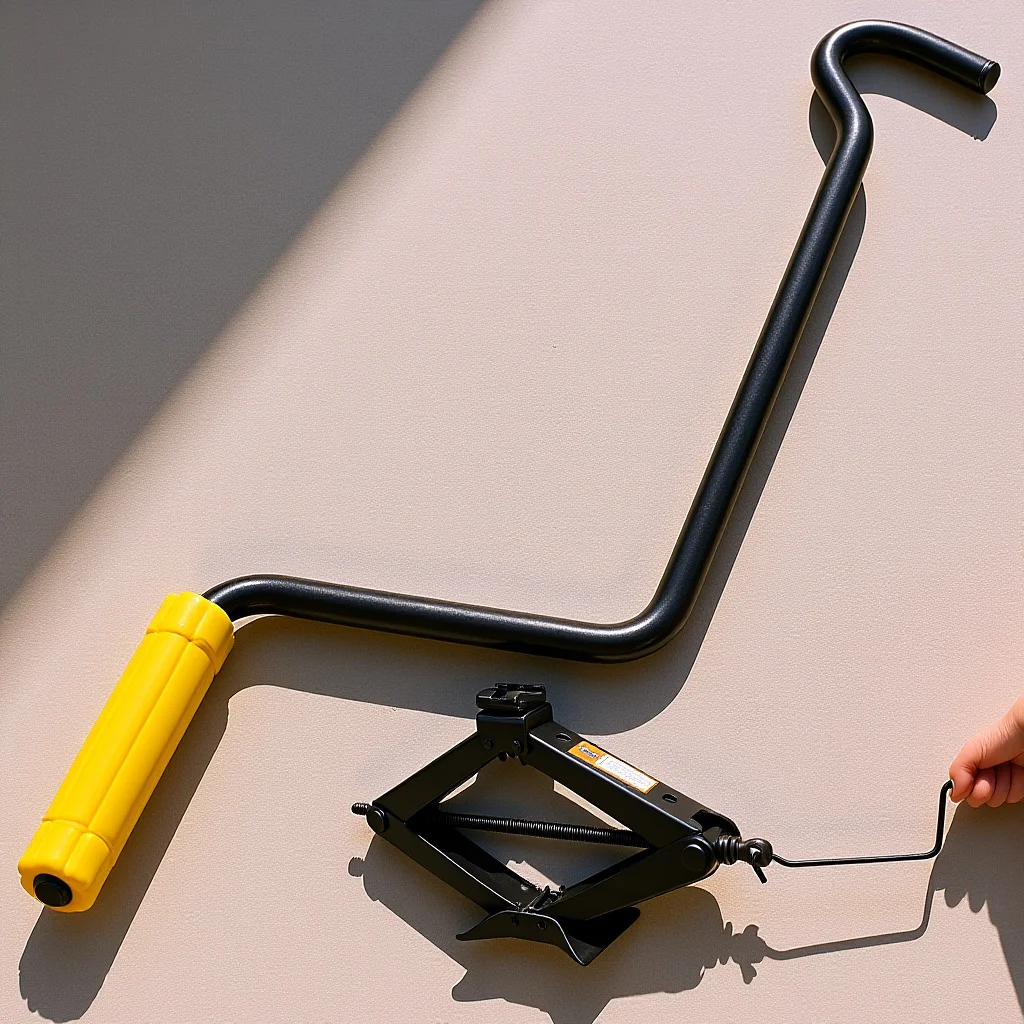 

Hydraulic Handle Replacement Sturdy Steel Trailer Jack Crank For Car Truck Tire Lifting Tools Automotive Jack Accessories