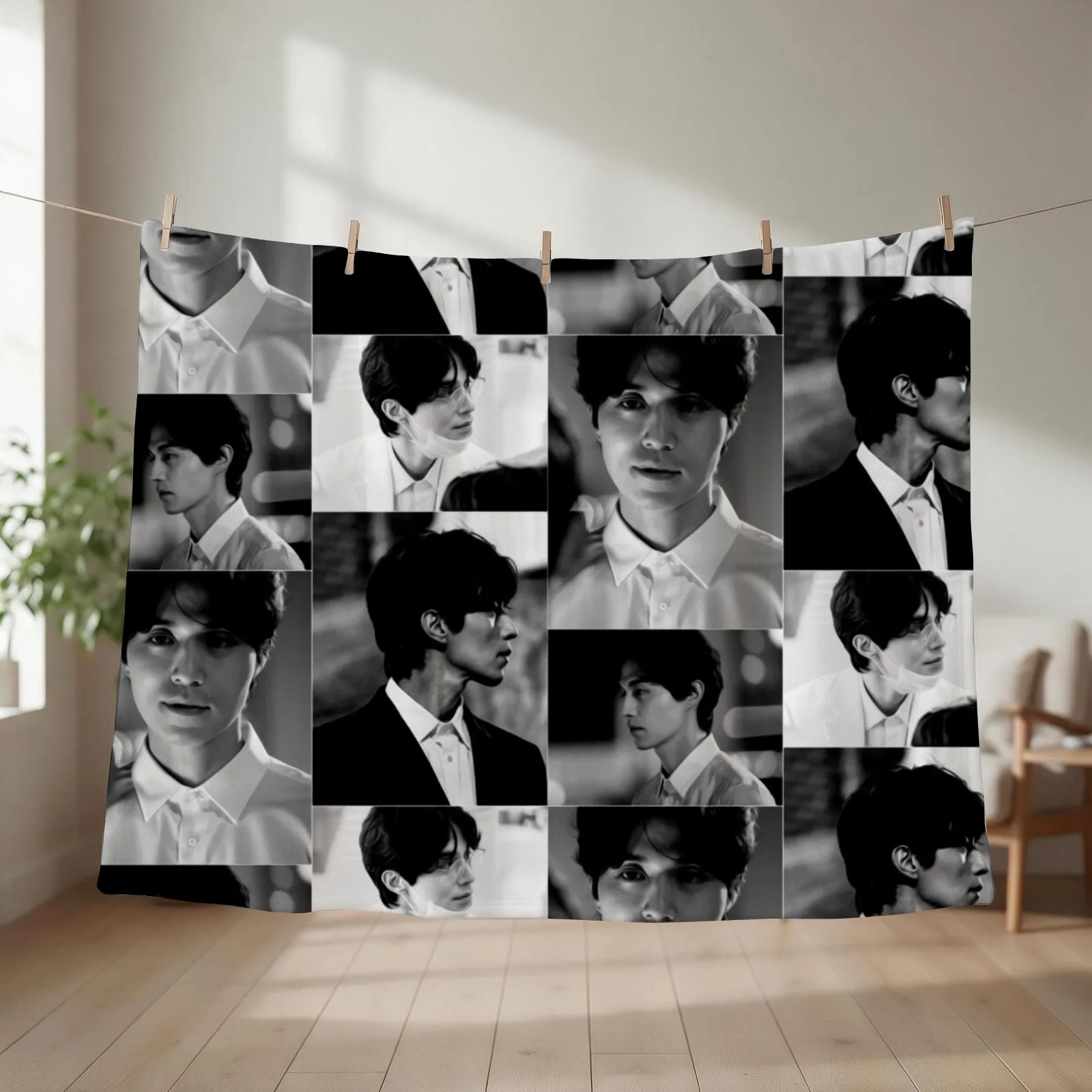 [Lee Dong Wook + Stranger] Throw Blanket couch cozy soft plush fuzzy picnic outdoor blanket
