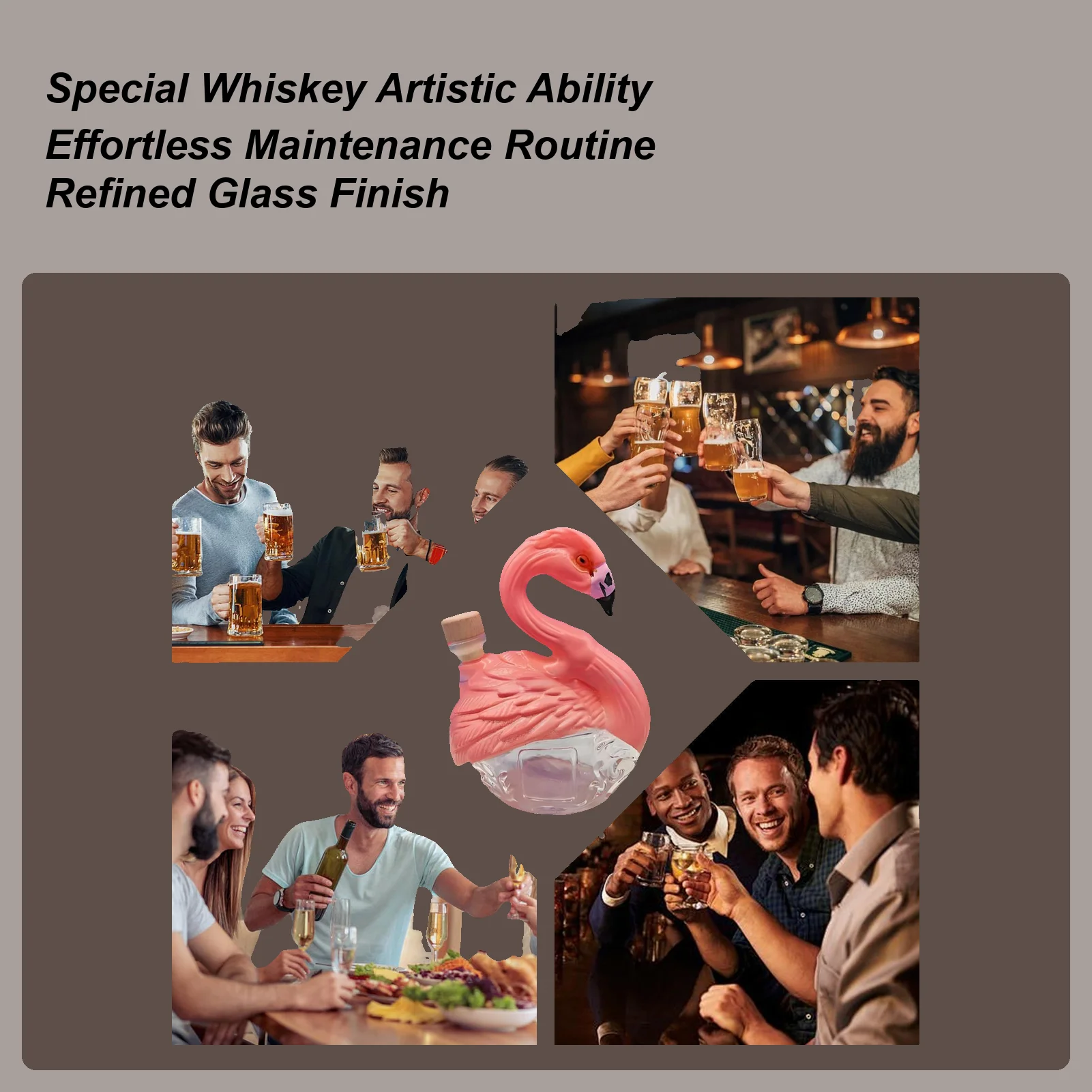 

Стеклянный графин, графин для животных, стеклянный многоразовый диспенсер для спиртных напитков для холостяков, коллектор для дегустации дома, отец, мужчин, красное вино