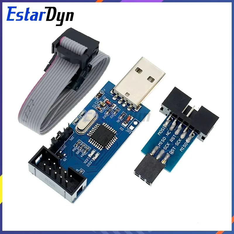 Estardyn Aluminum Shell USBASP USBISP AVR Programmer USB ISP USB ASP ATMEGA8 ATMEGA128 Support Win7 64 (Random Color)