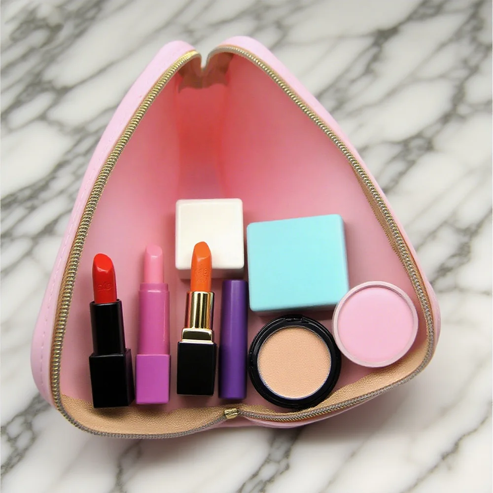 Square Silicone Cosmetic Storage Bag Large Capacity Travel Makeup Brush Holder Portable Cosmetic Waterproof Organizer