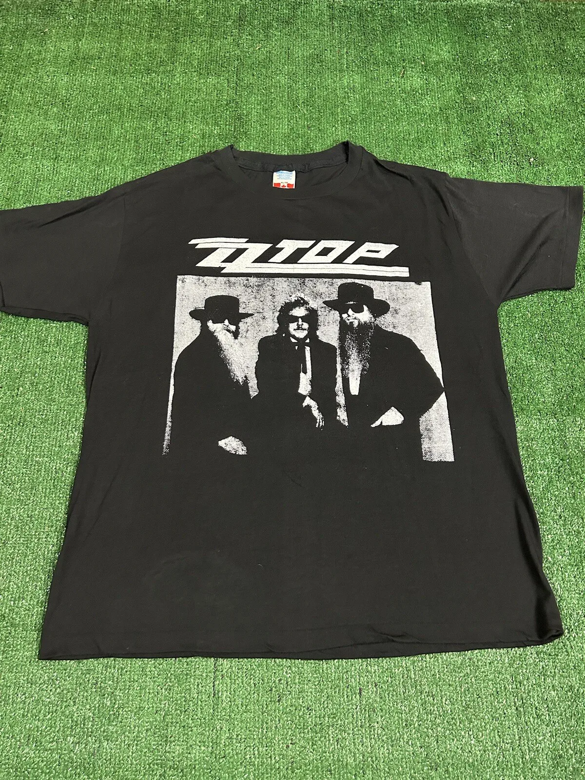 Vintage 1991 ZZ Top Recycler World Tour T Shirt Mens XL Canada single Stitch