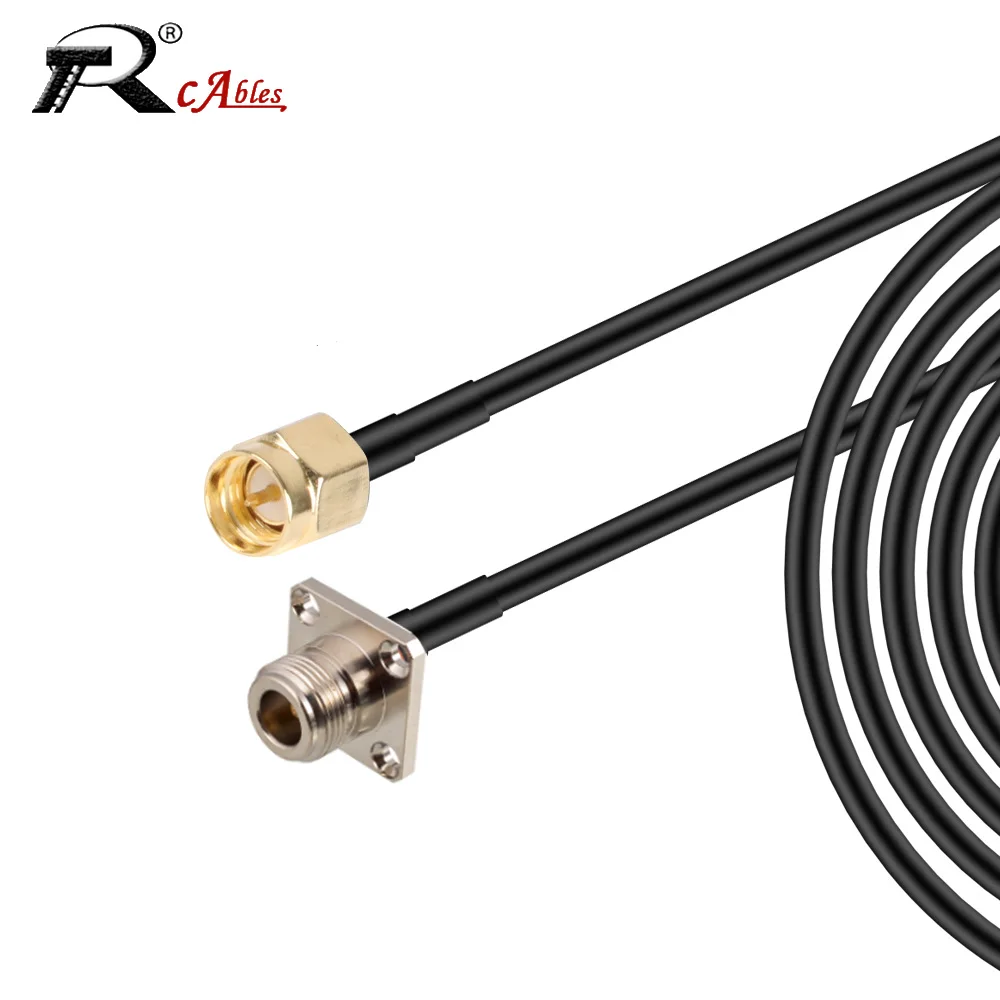 RG58 N Female Panel Mount to SMA Male / Female RF Coaxial Cable Adapter 50 Ohm RG-58 Extension Cord Jumper