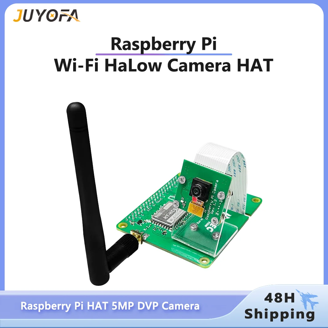 Heltec HT-HR01 Pi-CamLow Raspberry Pi HAT Integrates Wi-Fi HaLow Module 5MP Camera 2km Transmission Range Transfer Mesh Network