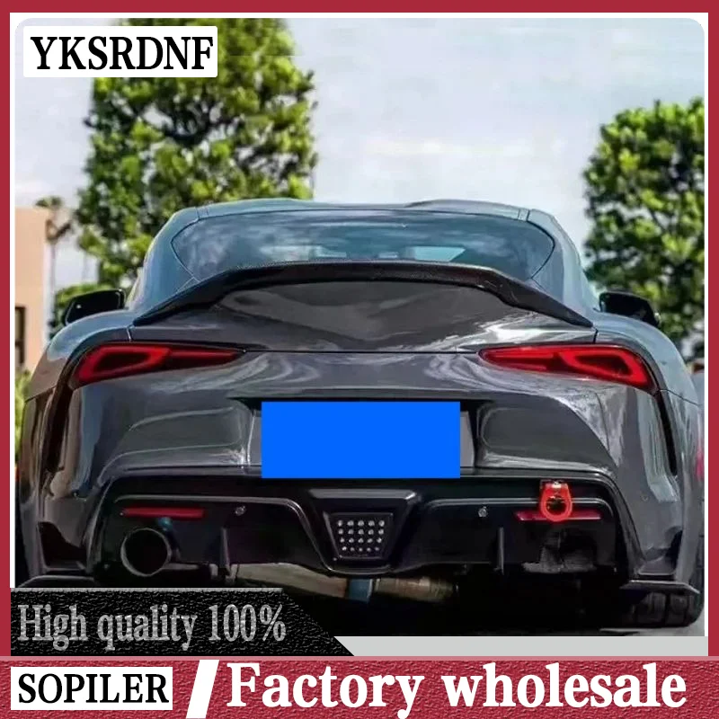 High Quality Carbon Fiber Spoiler Rear Boot Racing Trunk Wing For Toyota Supra A90 MK5 2019 -2022 FRP Car Styling Bumper