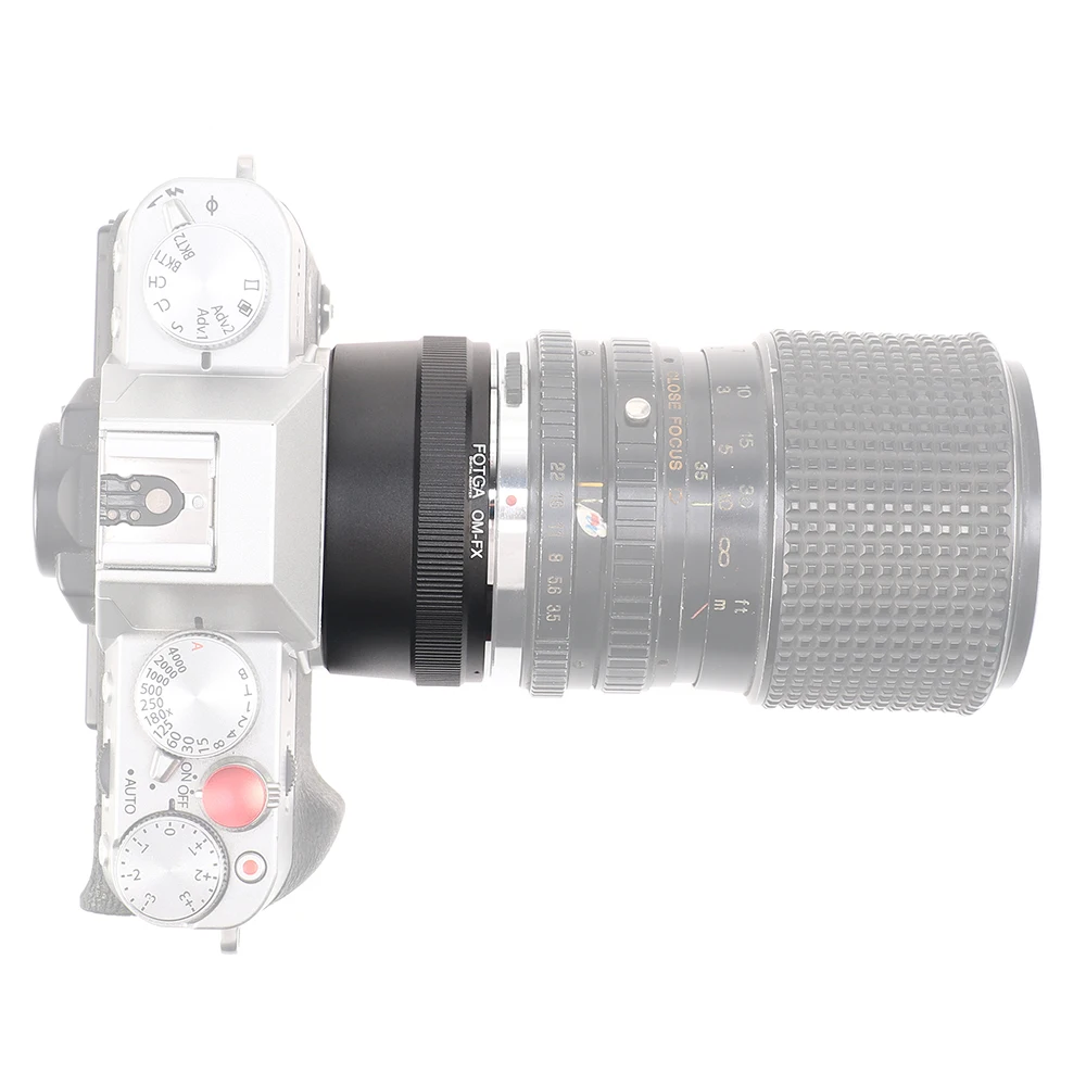 FOTGA OM-FX Anello adattatore per obiettivo Olympus OM per Fujifilm X Mount X-E2 E2 M1 M10 A1 A2 A3 T10 T20 Anello adattatore per fotocamera