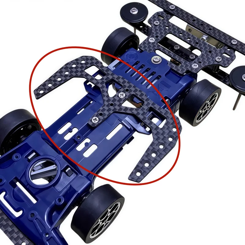 2-5PCS 4WD Self-made 1.5MM Carbon Fiber Parts for RC MINI 4WD S2 Chassis With/FMA/MS Chassis Car DIY RC Automotive Enhancement
