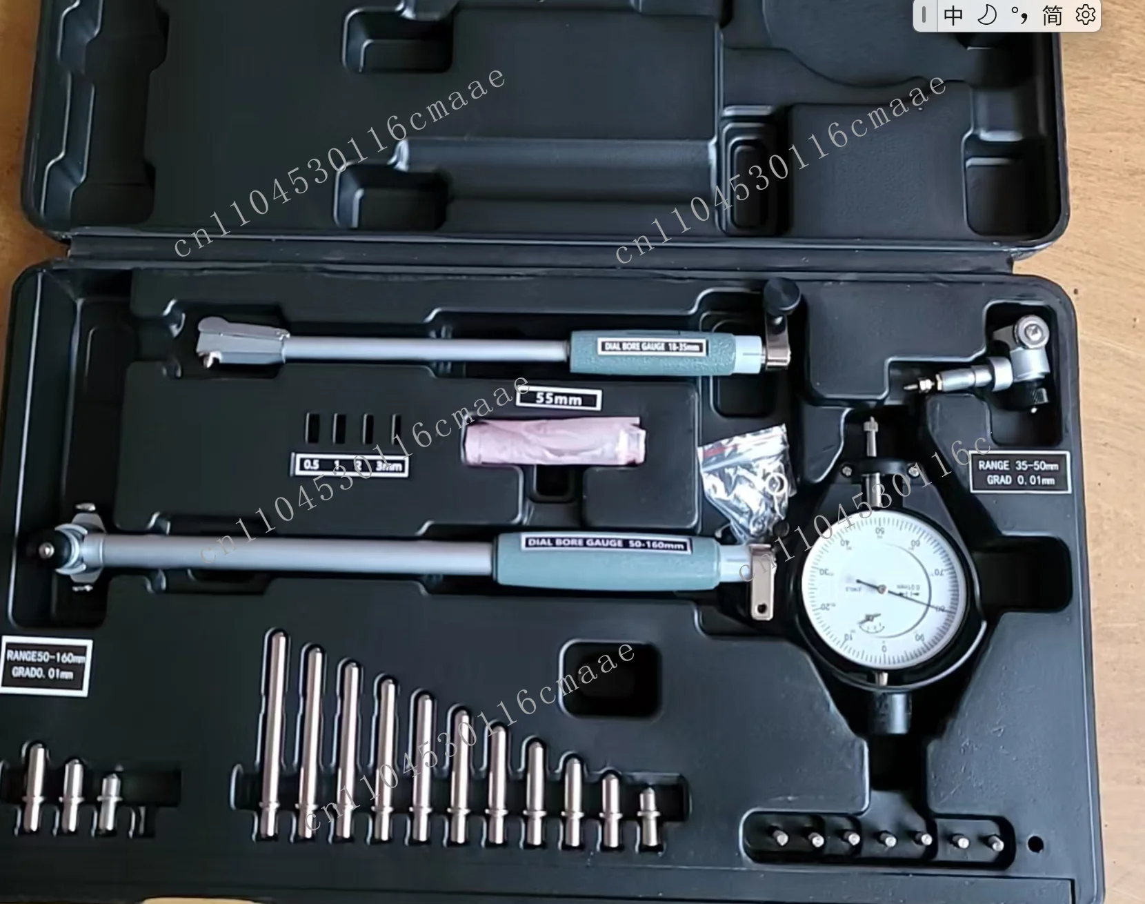 3pcs/set range 18-160mm/0.7-6