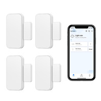 1/2/3/4pcs BroadLink DS4 Wireless Smart Security Window Door Sensor Compatible with Alexa and Google Home(S3 HUB required))