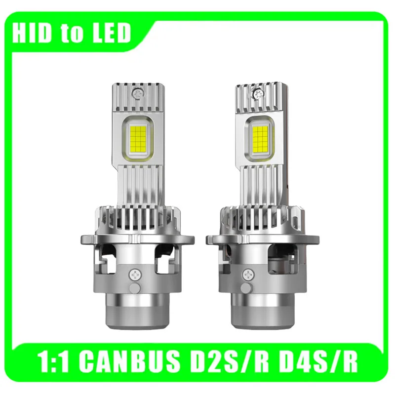 

2PCS D SERIES D2S D2R LED Car Headlights Bulbs D4R D4S 120W Lights Auto Lamp Plug&Play HID Conversion Kit CANBUS NO EROR 1:1