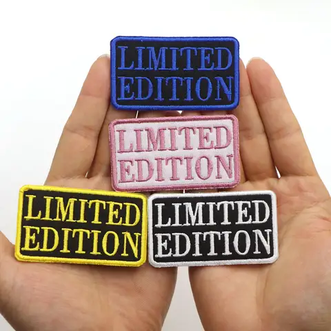 1PCS Limited Edition Patches Iron On Patches DIY Decor or Repair, Embroidered Appliques for Clothing Backpacks Jeans T-Shirt