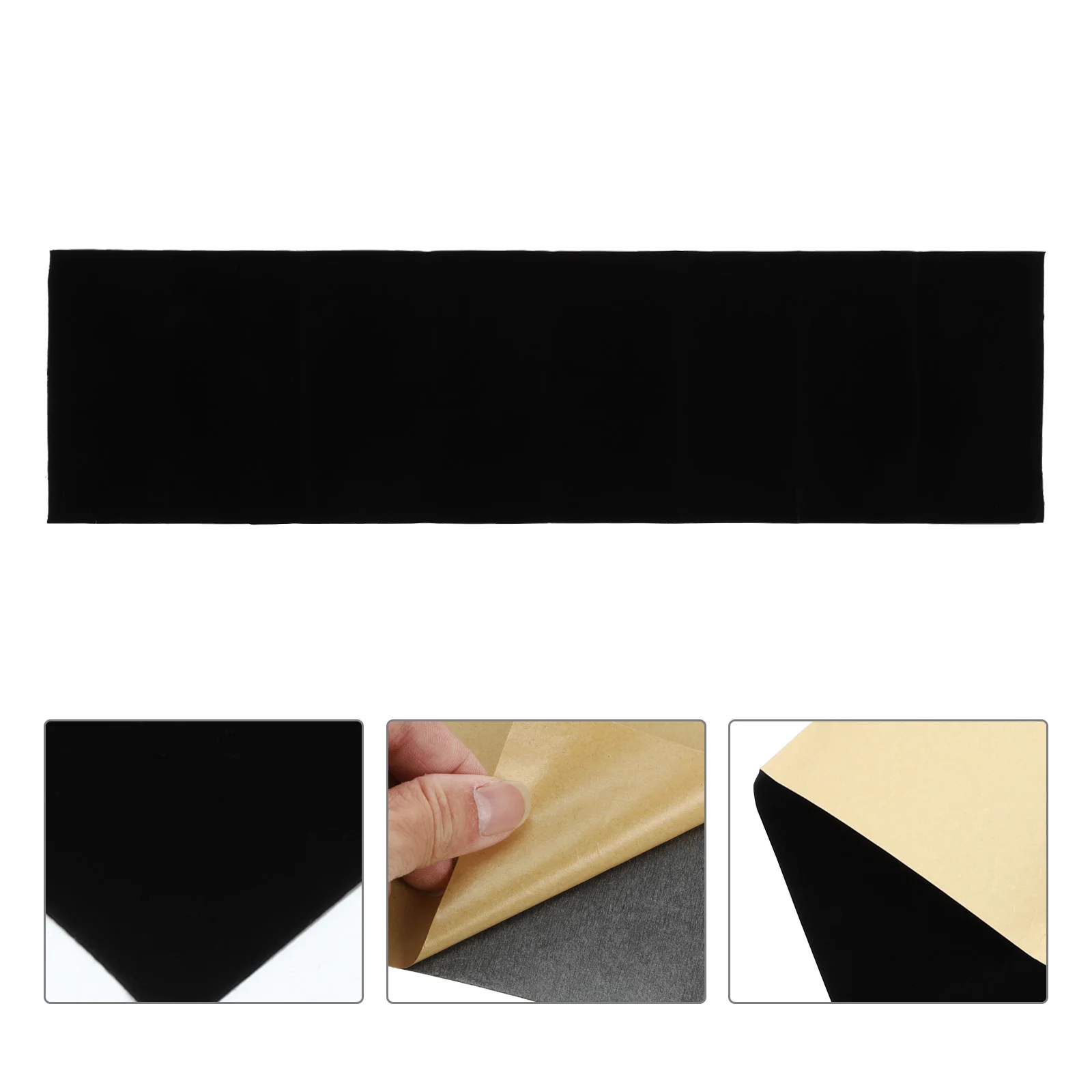 

Self Adhesive Flocking Cloth for Jewelry Box Black Bottom Fabric Durable DIY Crafts Furniture Display Pad Soft Bright