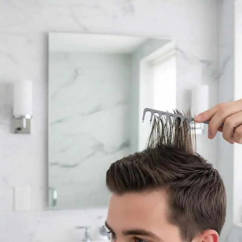 Wide Tooth Foldable Comb for Voluminous Hair Texture Comb Set Multi Function Styling for Curly Hair at Home