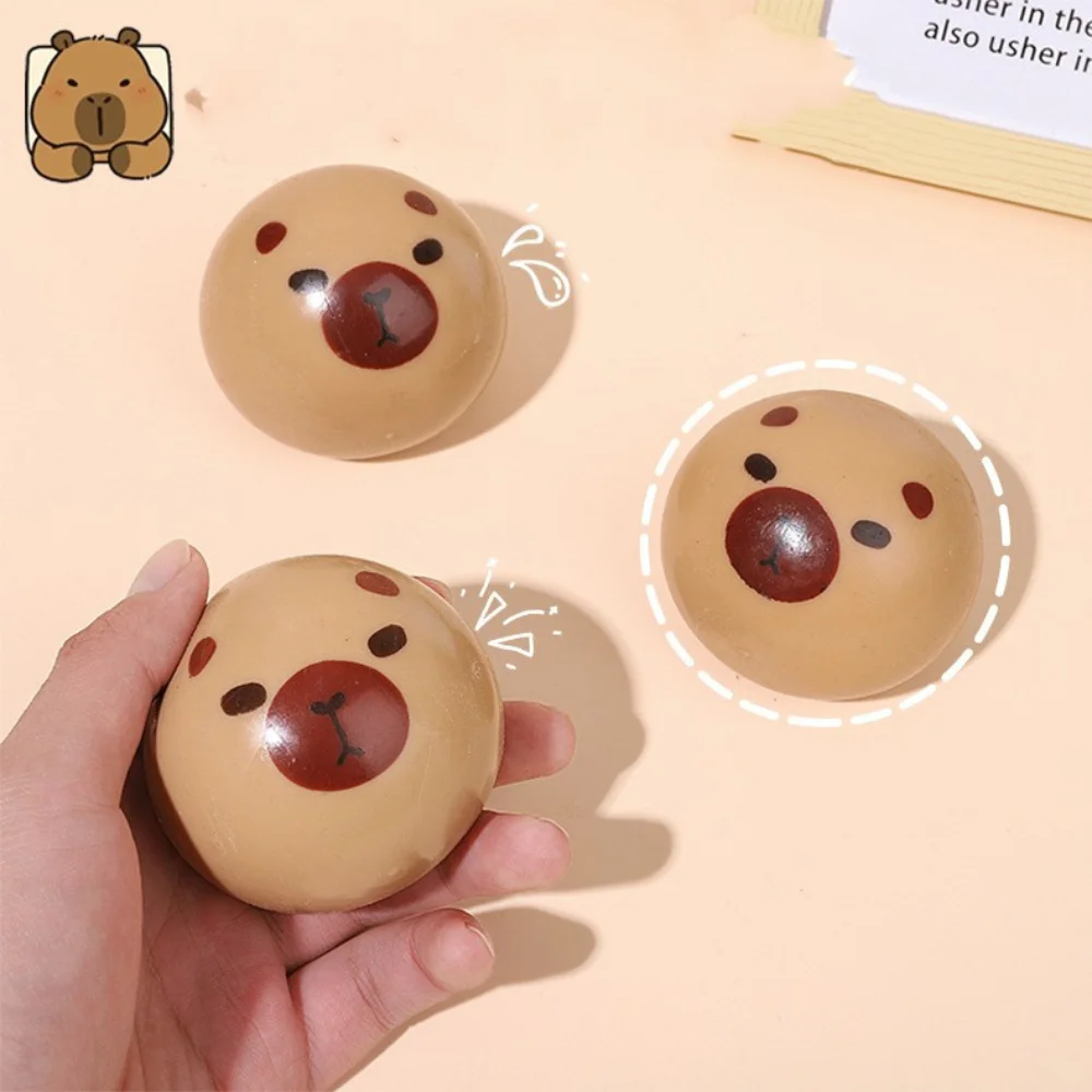 Lama macia alívio do estresse liberação ansiedade brinquedo engraçado squeeze brinquedo lento rebote mini capivara bonito brinquedo de boneca de descompressão para crianças