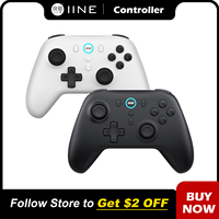 IINE PLUTUS WIRELESS CONTROLLER for PC with 256-LevelHall Trigge rwith 1000Hz Hall Joystick with Overcharge Protection