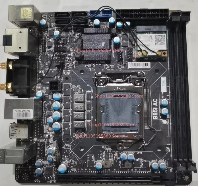 For MSI B85I AC ITX Main Board, 1150 Pin Interface, Support DDR3 Memory, No Baffle, Dual Memory Slots