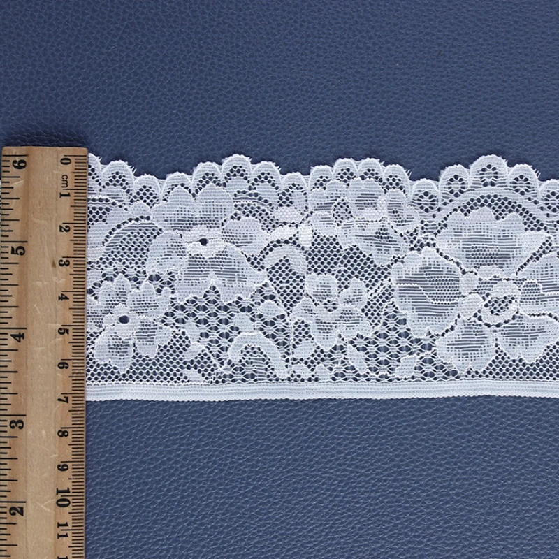 5-7cm Lace Fabric 5 Yards White Lace Trim Ribbon Embroidery Fabric Eyelet Lace Trim Lace Applique Wedding Dress African Lace