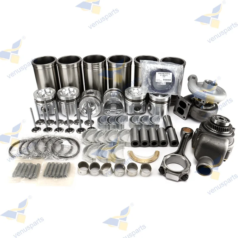 

3306 Overhaul Kit Piston Piston Ring Liner Kit Full Gasket Set Bearing Set Fit for CAT 3306PC 3306DI Rebuilding Replacement