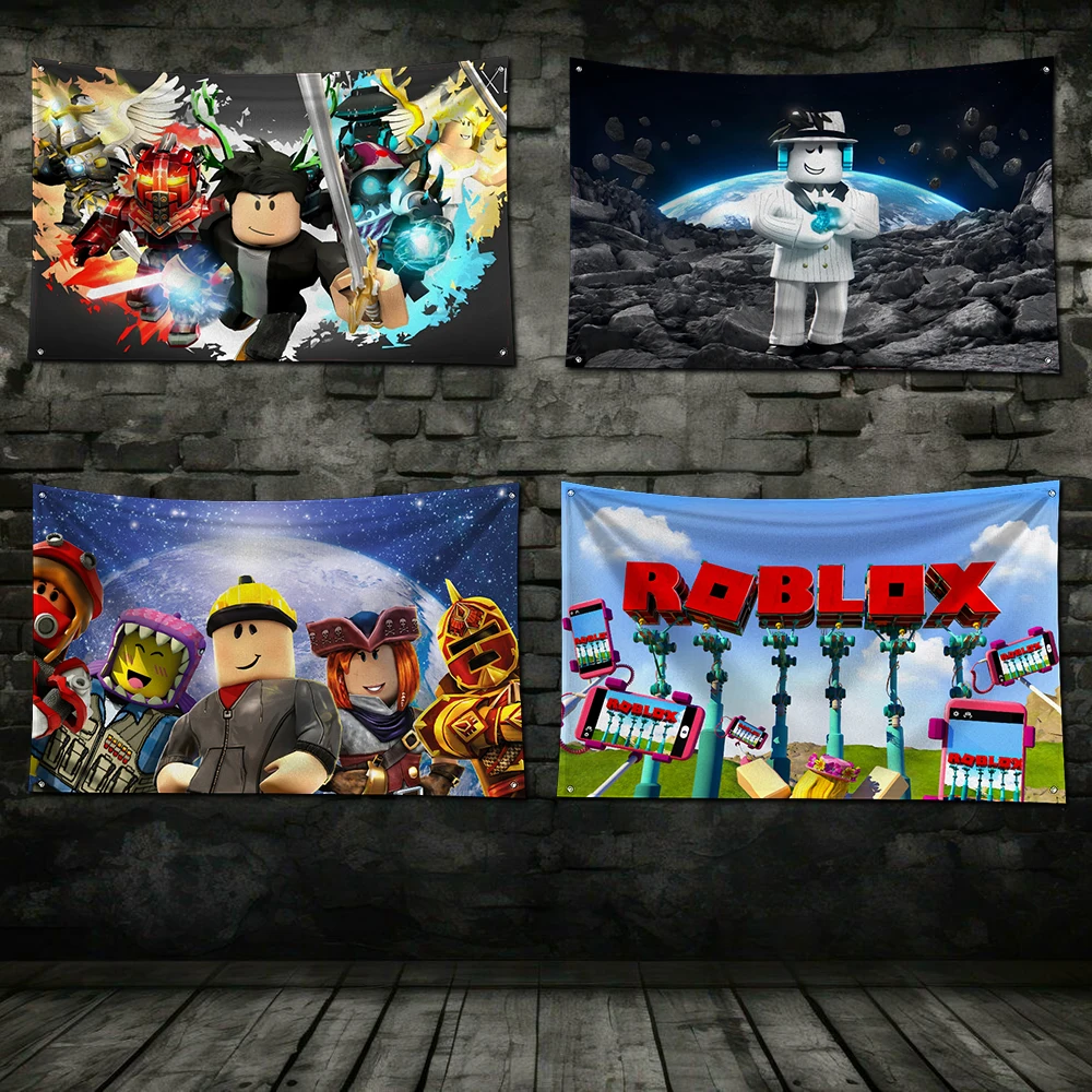 3x5 Ft HOT 3D GAME R-ROBLOXES Flag Polyester Digital Printing Banner For Garage or Out door Decoration