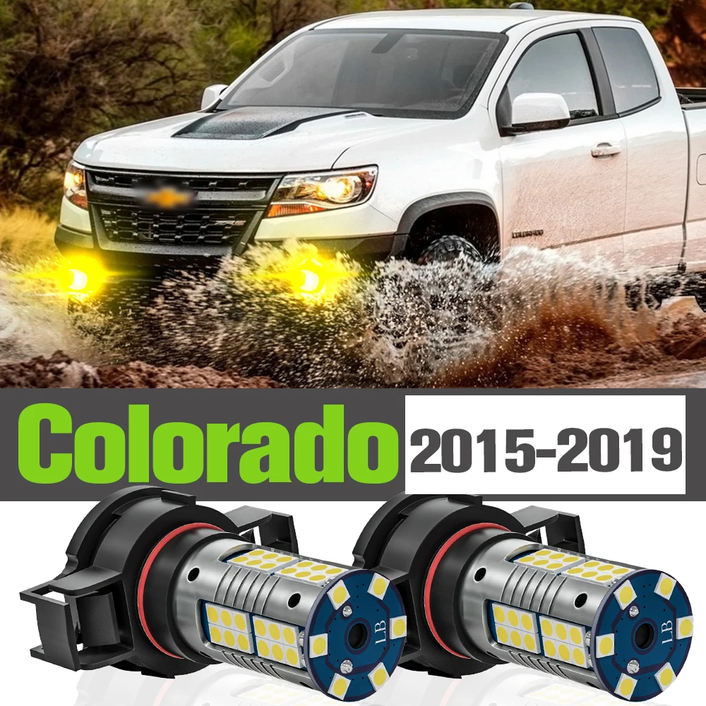 

2x LED Fog Light Accessories Lamp For Chevrolet Colorado 2015-2019 2016 2017 2018