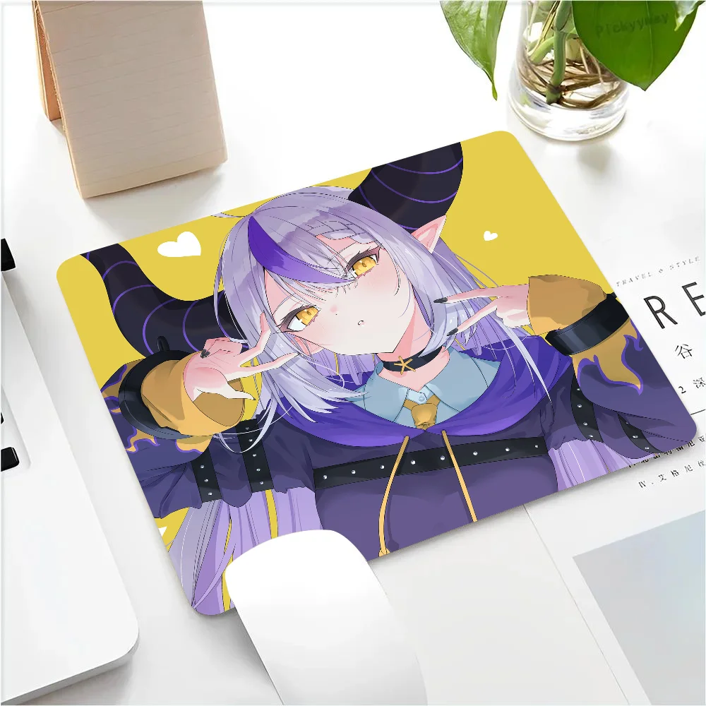 La+ Darknesss Hololive Girl Anime Mousepad Small LockEdge Mouse Pad For Gamers Computer Desk Pad Anti-slip Rubber