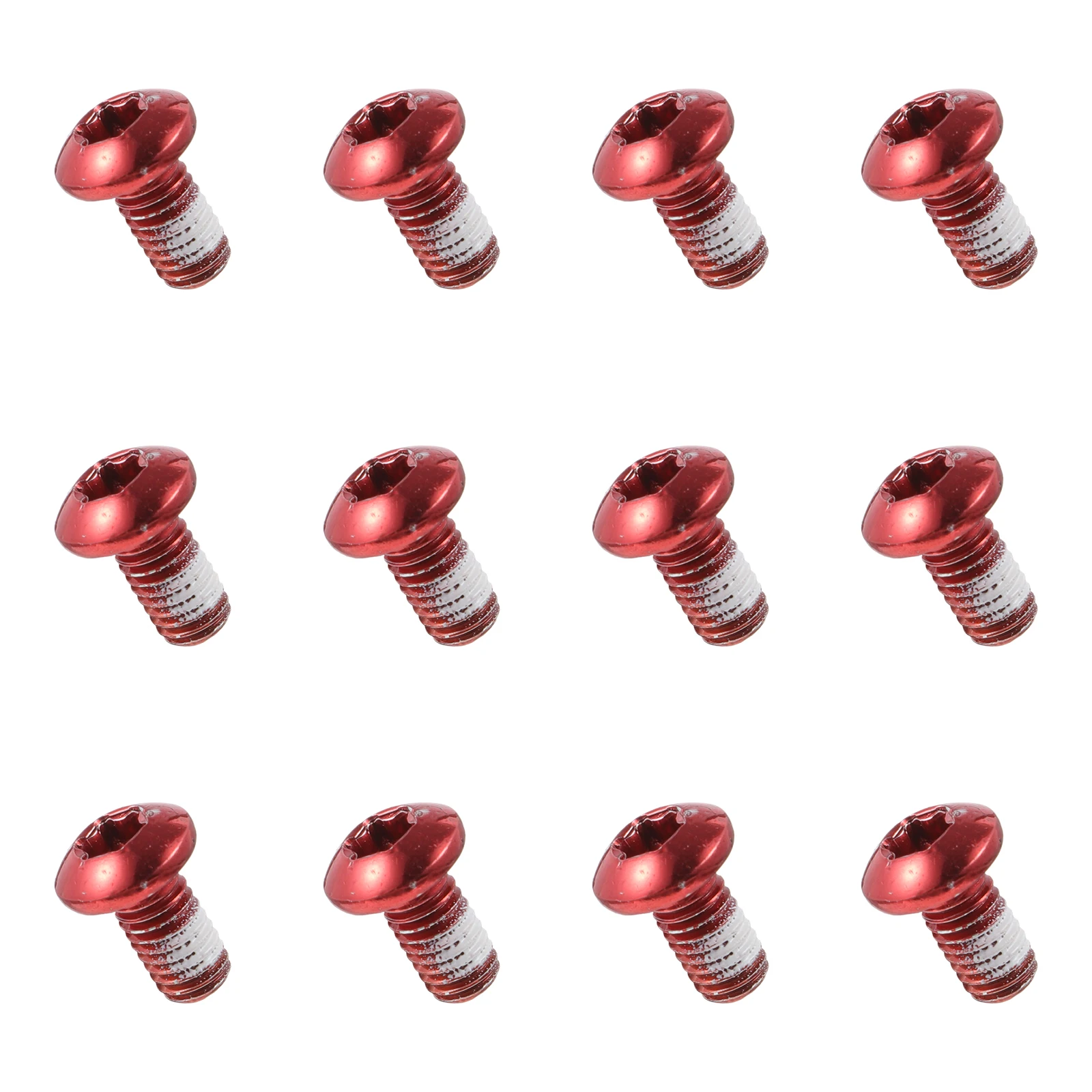 

12 Bike Disc Rotor Bolts Fixing Screws High Quality Alloy Steel Durable Easy Install Not Rust Simple Color Matching