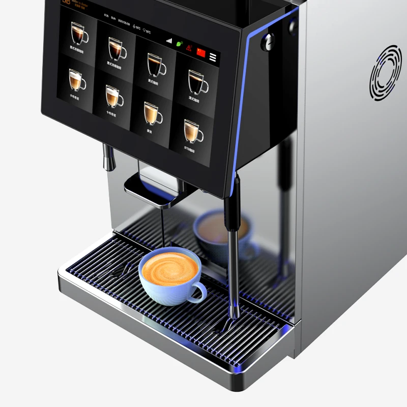 OEM WIFI IOT Commercial Countertop Bean to Cup Touch Screen Fully Automatic Smart Coffee Machine
