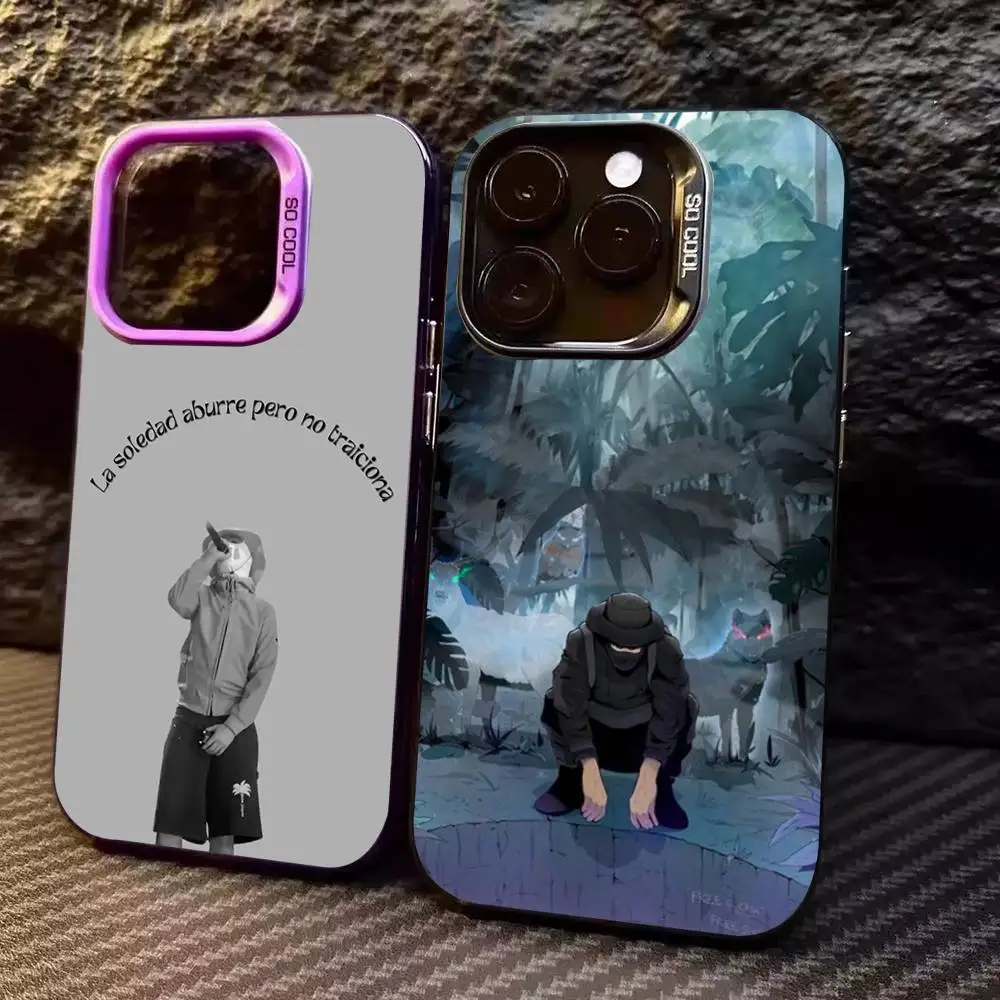 Funda de teléfono Rapper B-BENY JR para iPhone 17 16 15 14 13 12 11 Pro MAX mate a prueba de golpes trasera anticaída cubierta mate