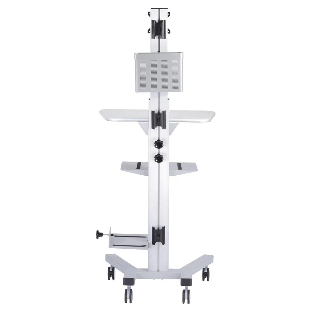 Mobile Industrial Laboratory Nursing Medical Hospital Workstation Rolling Mobile Computer Collision Cart Wheel