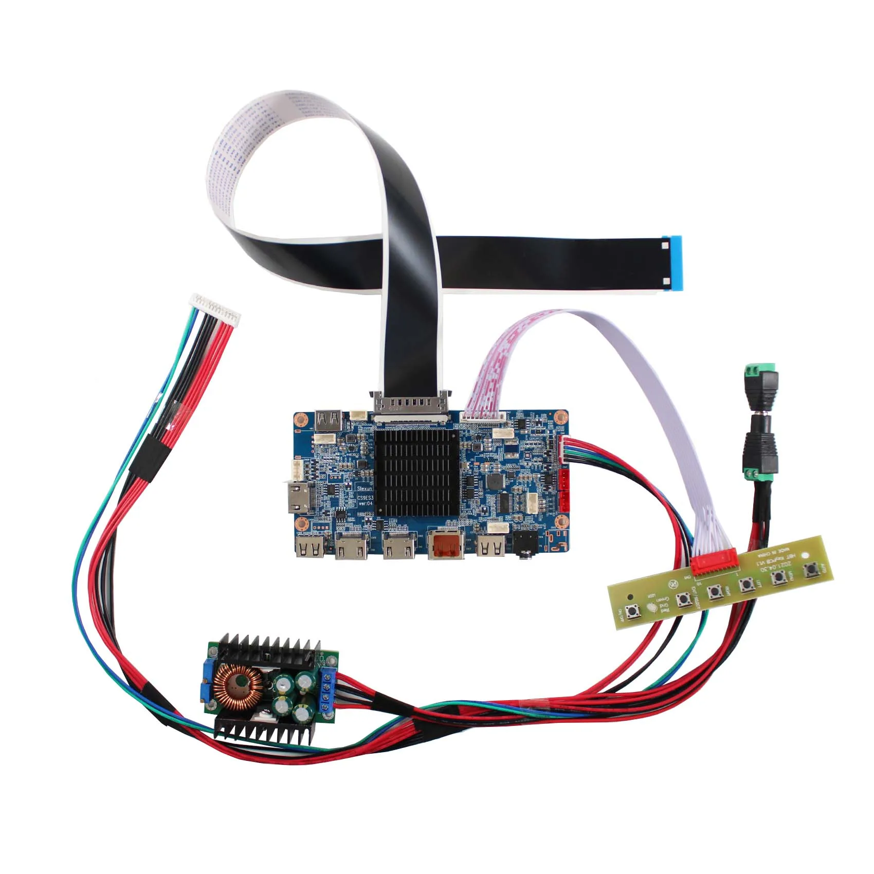 3840x2160 4K Pcba Development Board 8 Lane V-By-One Output Dp Usb Driver Board for 55