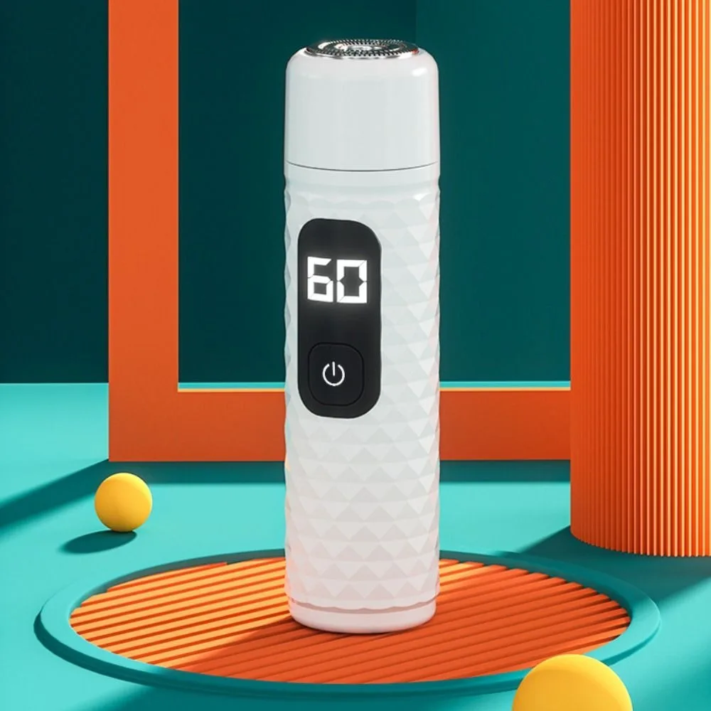 

2 in 1 Electric Nose Hair Trimmer Rechargeable with Replaceable Head Electric Shaver Digital Display Fast Charging