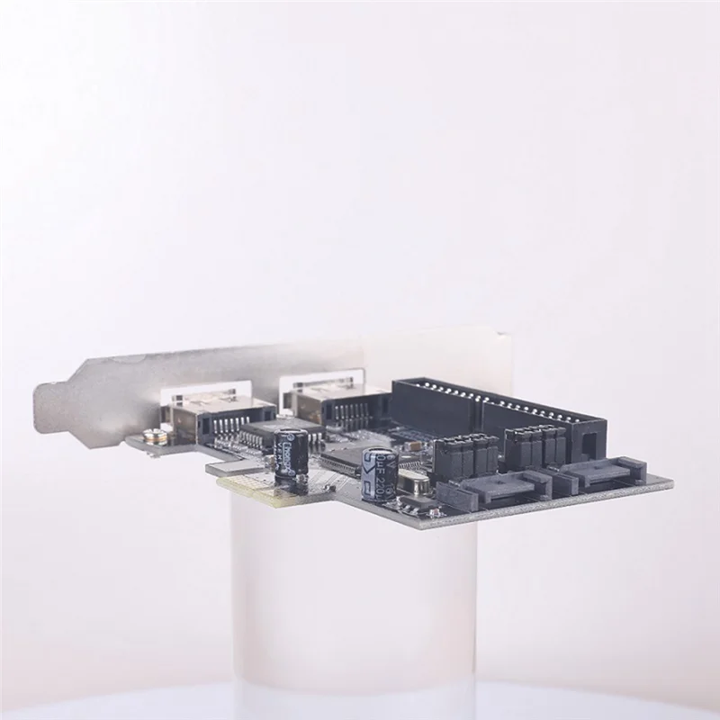 A08E-1 pièce SATA IDE PCI E carte adaptateur PCI E vers SATA 2.0 + IDE ESATA X2 adaptateur combiné convertisseur carte contrôleur RAID