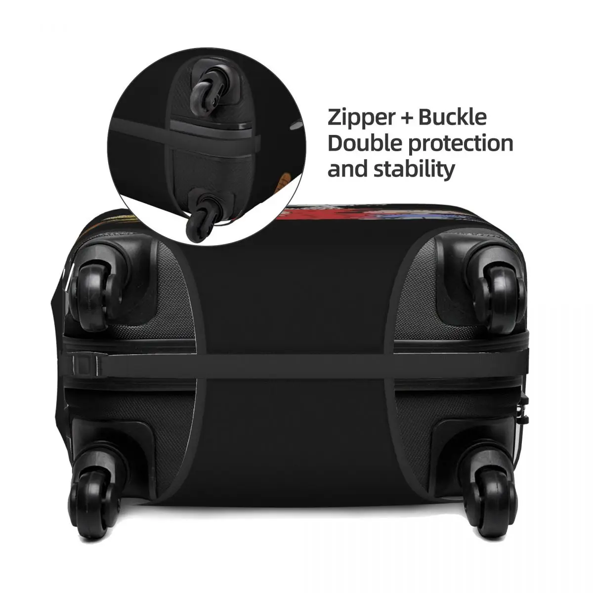 مخصص لطيف سنوبي غطاء الأمتعة حامي مضحك الكرتون حقيبة السفر يغطي لمدة 18-32 بوصة #3