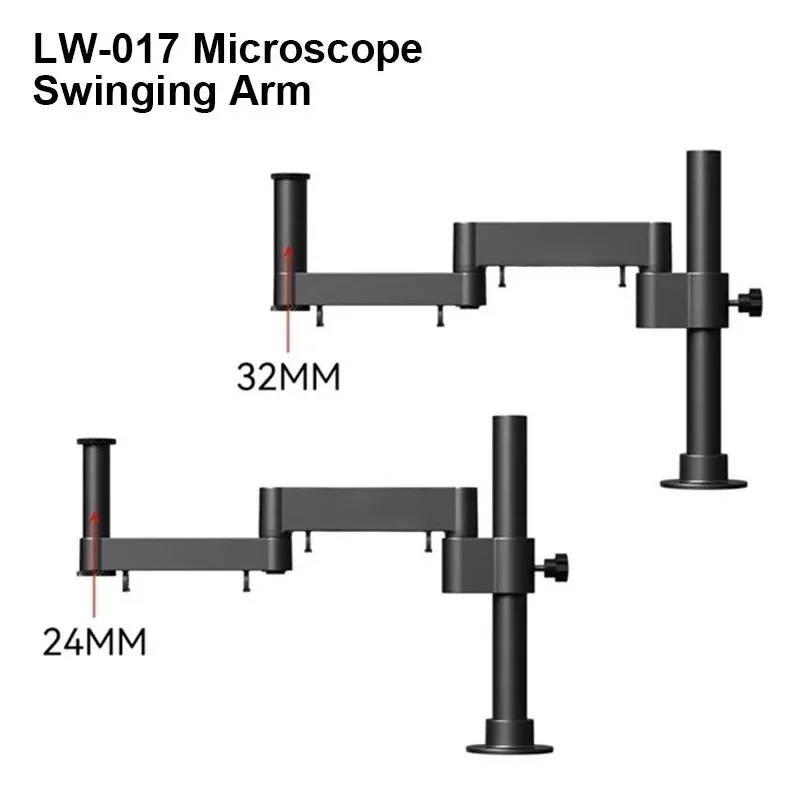 Microscope Rotating Swing Arm Bracket Universal Adjustable Lifting Metal Support Stand