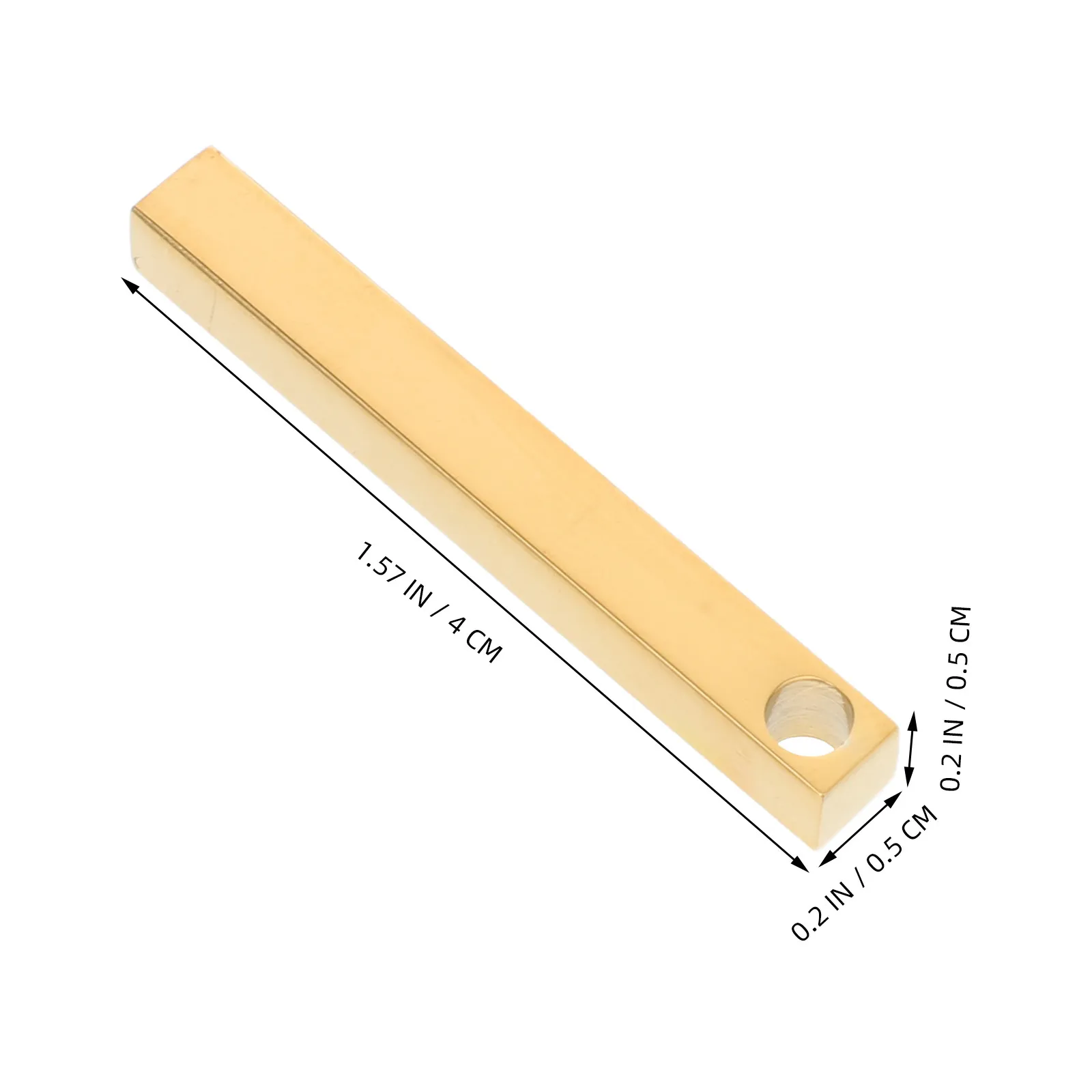 10Pcs Polished Stainless Steel Rectangle Engraving Bar Blank for DIY Necklace Bracelet Keychain Pendant Jewelry Making Name Tag view 4